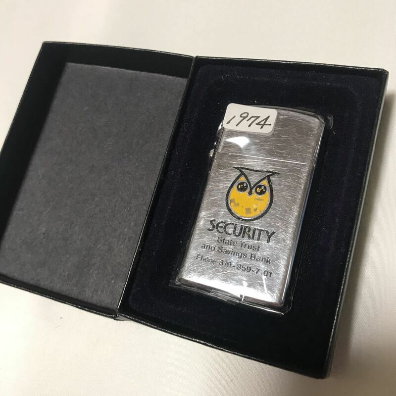 新品　zippo ヴィンテージ アンティーク　1974年代　SECURITY 希少　フクロウ