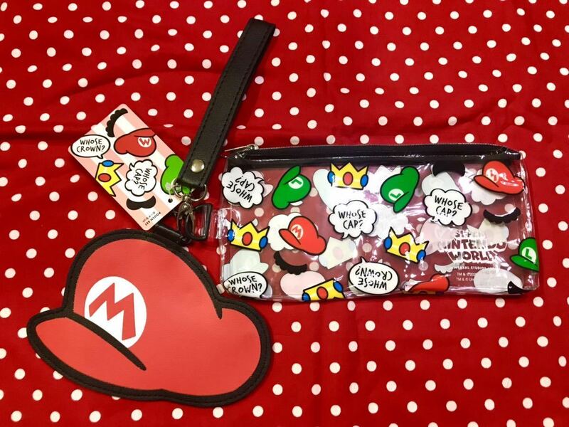 USJスーパーマリオブラザーズWHOSE CAP?マリオルイージピーチ姫pouch setポーチセットユニバーサルスタジオジャパン任天堂NINTENDO WORLD