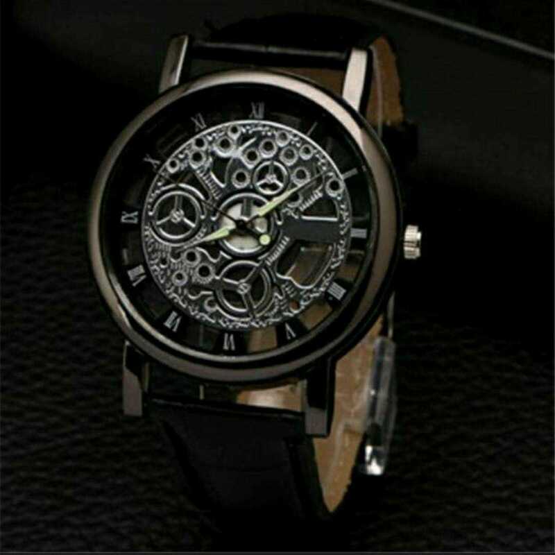 新品　スケルトン 　腕時計　ブラック　2