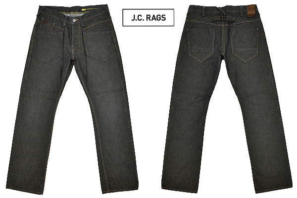 K-2883★超美品★J.C.RAGS ジェーシーラグズ SPARTAN_LSE Loose Fit★濃紺デニム シンチバック 硬めの生地感 ストレートジーンズ W30