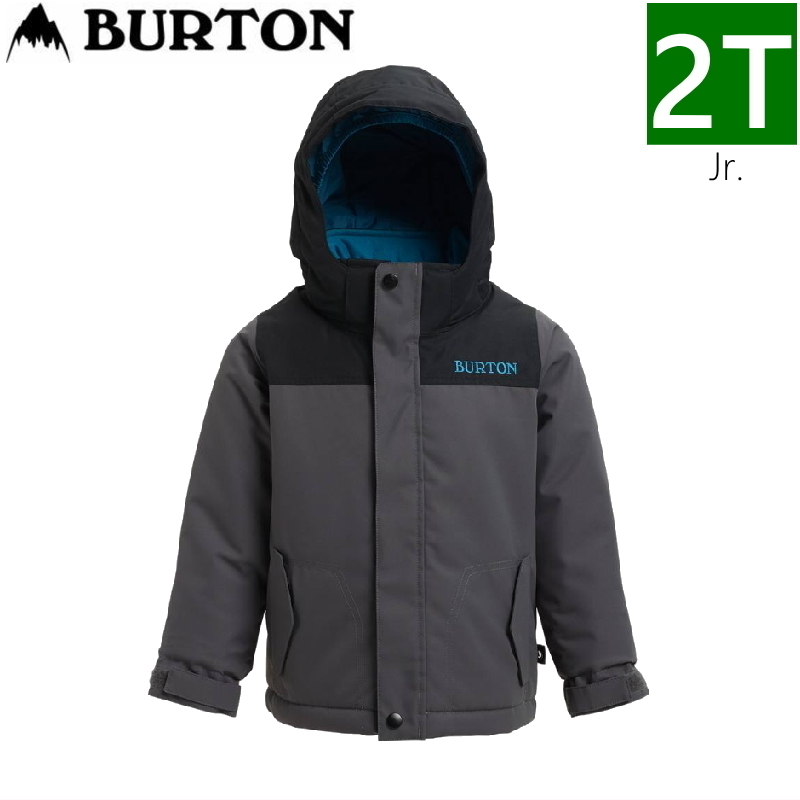 ★[2Tサイズ] BURTON BOYS MS AMPED JKT カラー:TROCADERO TRUE BLACK キッズ ジュニア 子供用 ウェア スノーボード スキー 日本正規品