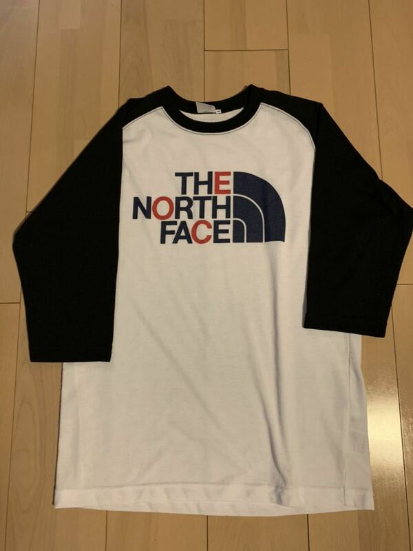 【THE NORTH FACE】ザ・ノースフェイス RAGLAN LOGO TEE Men’s Mサイズ 化繊 Tシャツ NT32995 TEK TEE ECO 古着