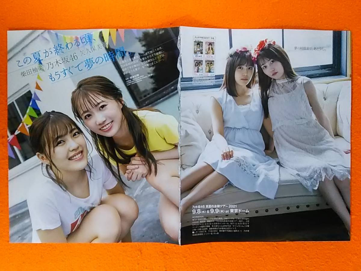 ∩(=^ェ^=)∩ 柴田柚菜 矢久保美緒／乃木坂46 切り抜き10ページ ☆1点限り☆送料180円☆BM219☆