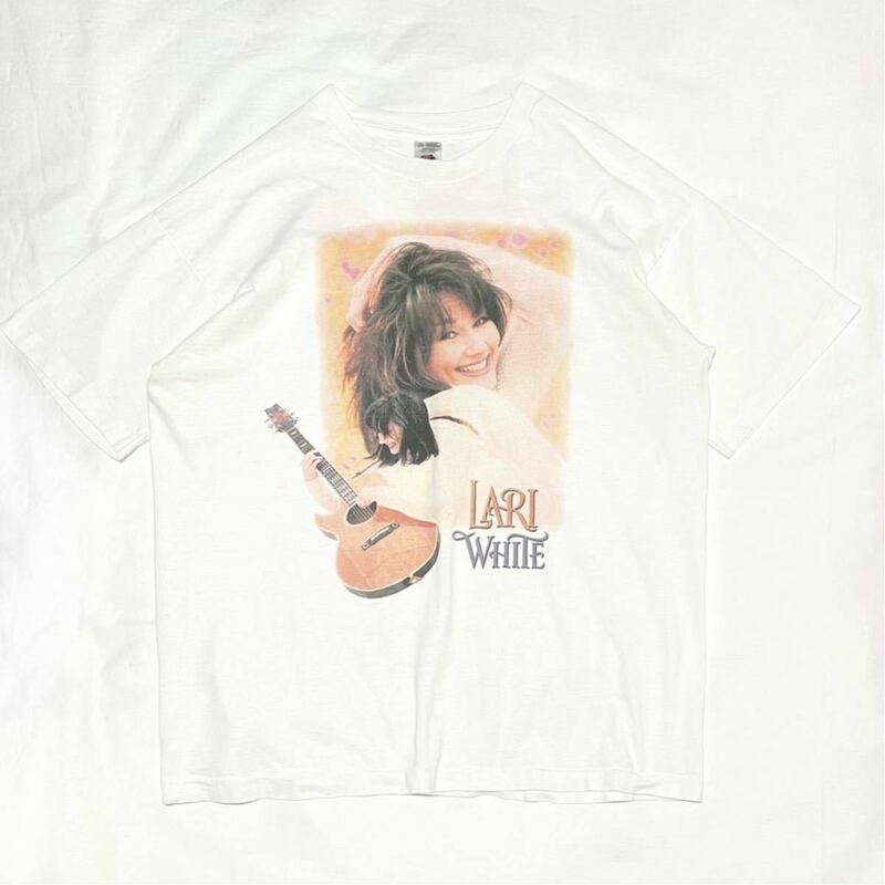 フォト【1995年(90s) LARI WHITE ビンテージ Tシャツ XL】ラリ・ホワイト バンドTシャツ バンT 音楽 FRUIT OF THE LOOM USA製 古着
