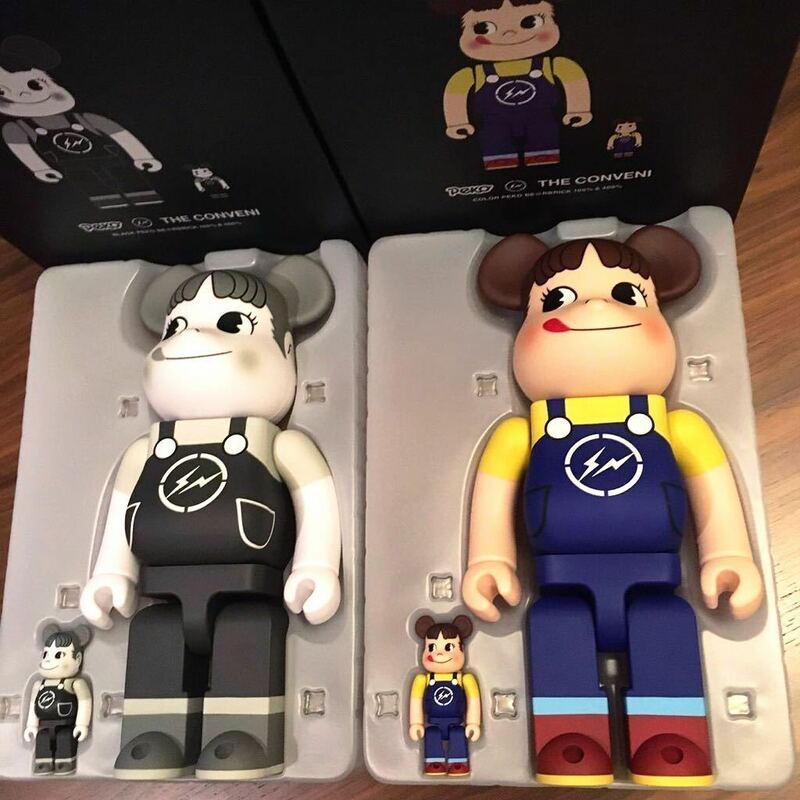 2種4体セット 新品国内正規品 MILKY THE CONVENI PEKO BE@RBRICK fragmentdesign 100％ & 400％ ペコちゃん ベアブリック 藤原ヒロシ