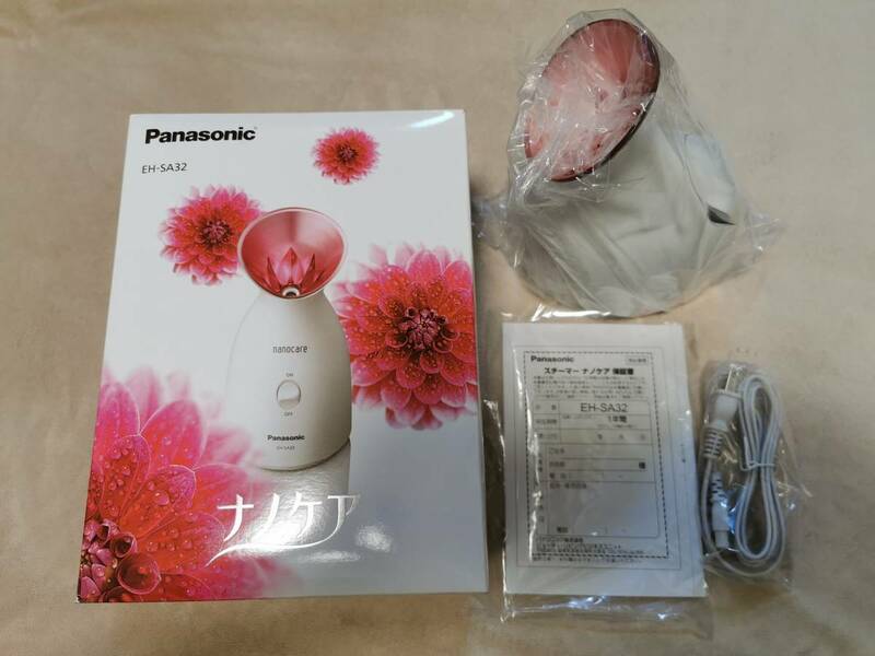  新品未使用品●Panasonic/パナソニック nanocare EH-SA32-P スチーマー ナノケア ピンク調