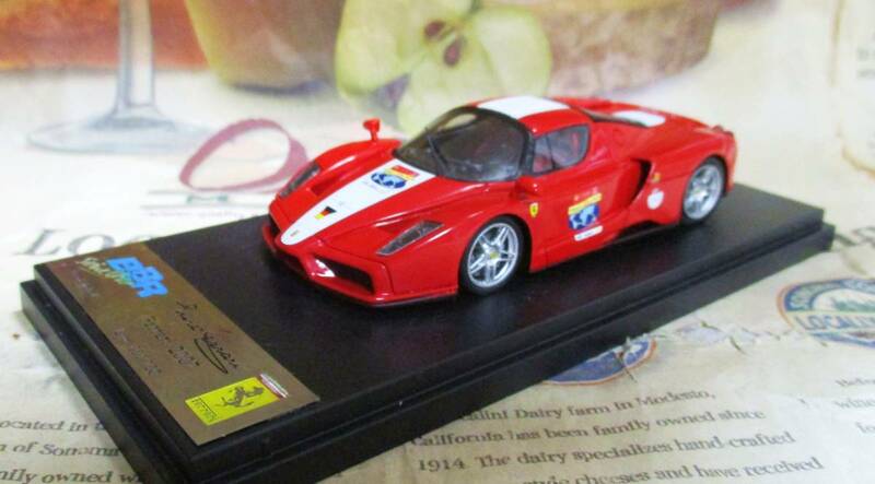 ★激レア絶版*世界100台*60周年記念★BBR*1/43*Ferrari Enzo 2007 レッド/ホワイト*フェラーリ≠MR