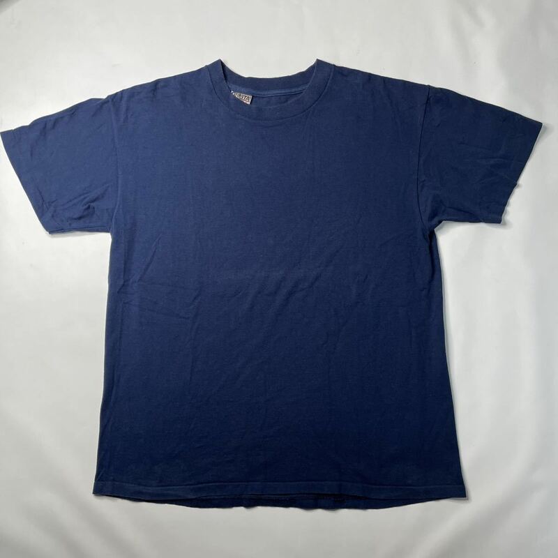 珍品 ONEITA オニータ 無地 Tシャツ NAVY L