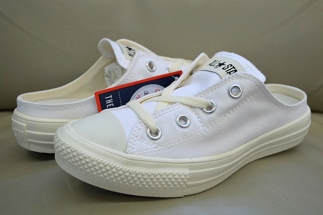 新品未使用 CONVERSE コンバース ALLSTAR オールスター LIGHT MULE SLIP OX ライト ミュール スリッポン ホワイト US5 24センチ 定価7150円