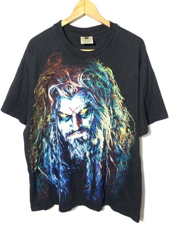 ■希少 WINTERLAND製 Rob Zombie ロブゾンビ Tシャツ 古着 ハードコア ブラック サイズXL 検 fear of god Jerry Lorenzo■