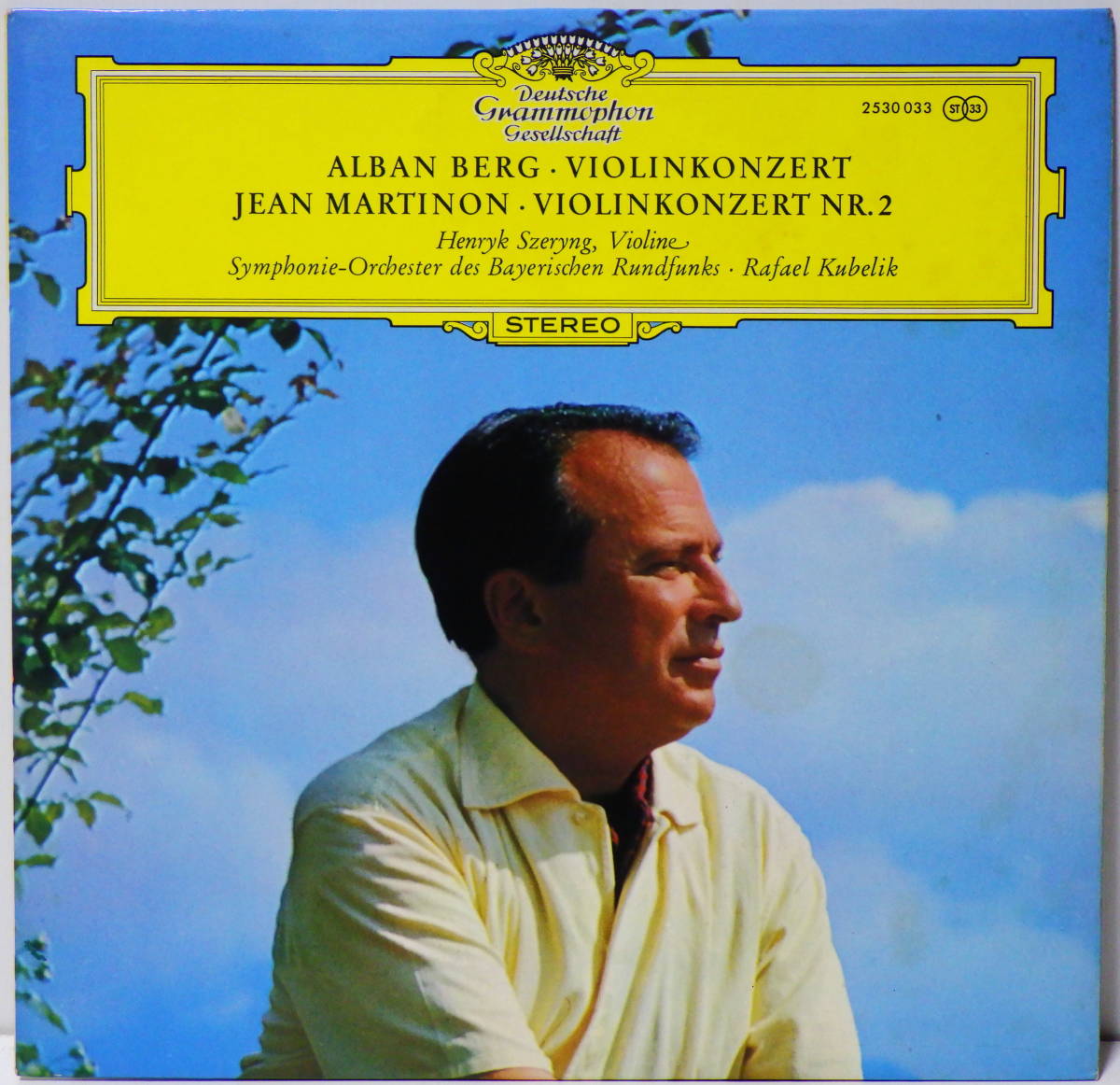 独盤 DGG シェリング アルバン ベルク ヴァイオリン協奏曲 SZERYNG ALBAN BERG VIOLINKONZERT MADE IN GERMANY 
