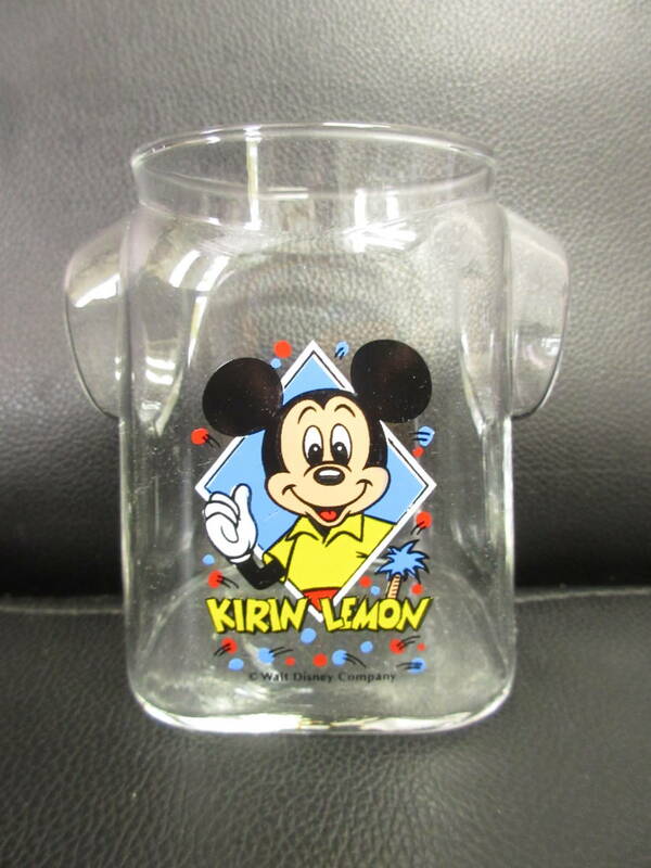 《食器》 非売品「ディズニー×キリンレモン Tシャツ型タンブラーグラス」 高さ：約9.5cm・口：約6.3cm Disney:ミッキーマウス