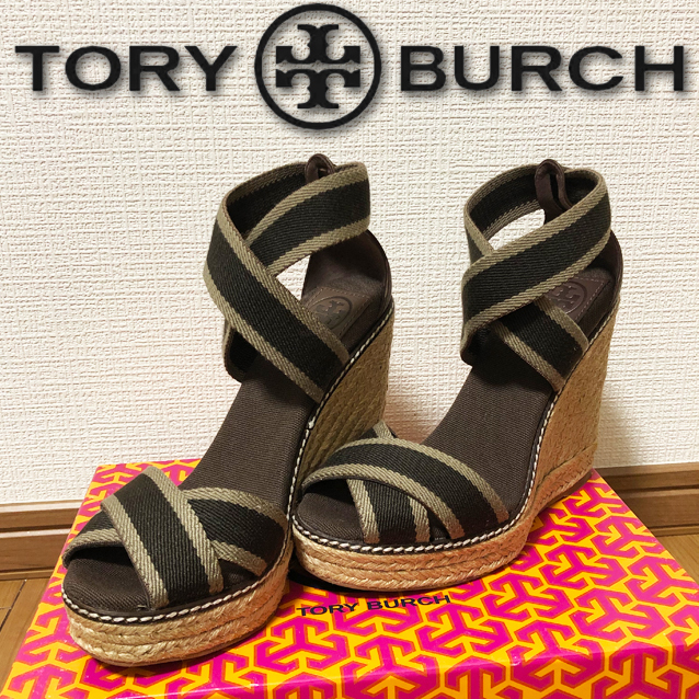 ◆新品◆TORY BURCHトリーバーチ◆サンダル　ウエッジサンダル