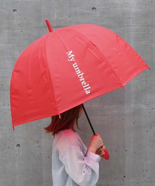 ☆ロゴ入りベルドーム型アンブレラ☆雨傘☆ビニール傘☆