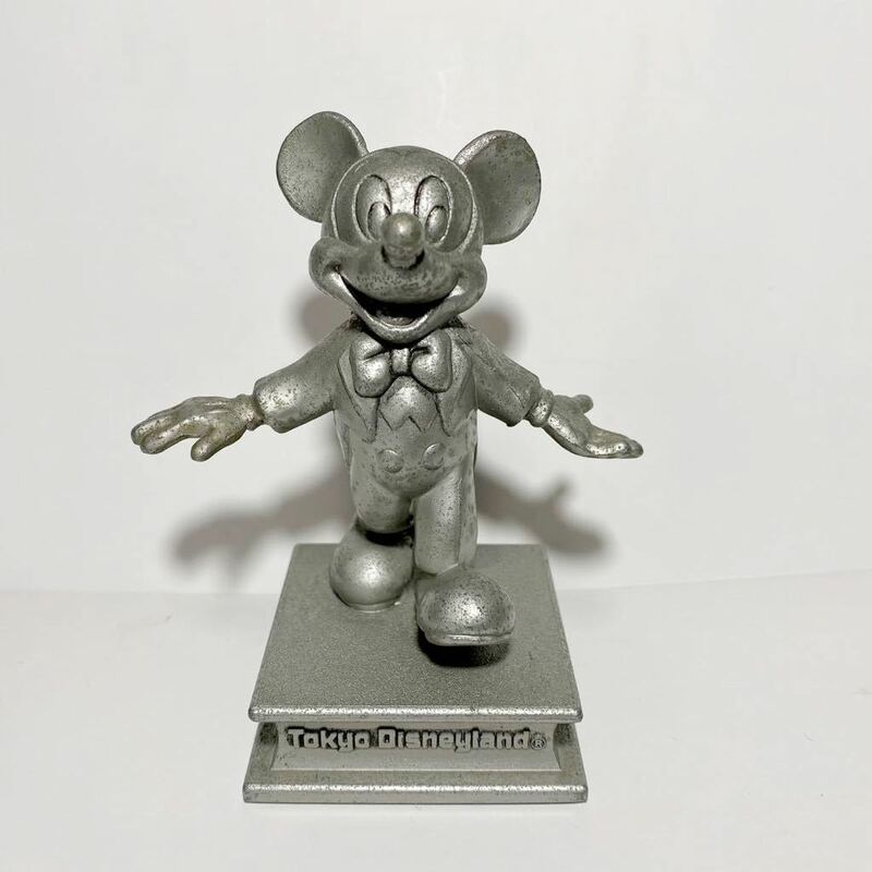東京ディズニーランド　 ミッキーマウス 置物　約9センチ　金属製　レトロ