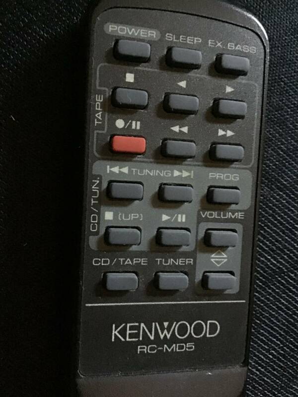 中古 used KENWOOD ケンウッド CD ラジカセ リモコン RC-MD5 オーディオ ジャンク カセットテープ ラジオ レトロ レコード FM ビンテージ