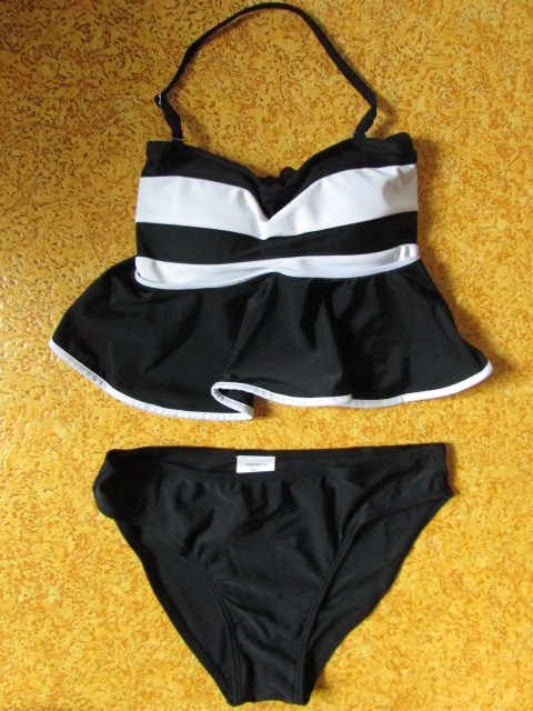 新品 69 ビキニ 水着 フリル 白 黒 セットアップ セクシー グラビア 撮影 コスプレ セパレート サイズL 送料無料 キャンペーン中