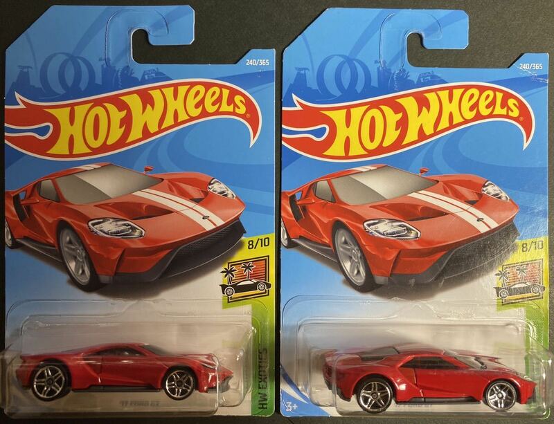 HW未使開封品 2台セット フォード FORD GT ’17 ホットウィール HOT WHEELS