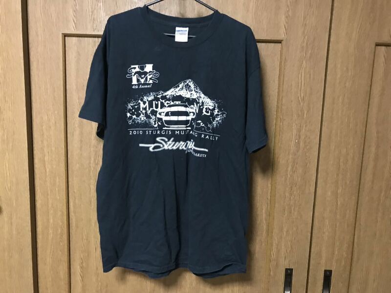 2010　STURGIS　MUSTANG　RALLＹ　Tシャツ　黒　Ｌサイズ