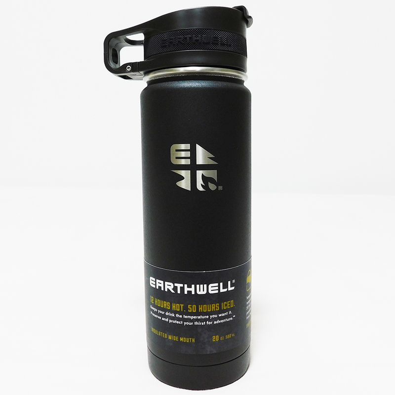 Earthwell Roaster Loop Bottle ステンレス ボトル 20oz 592ml ブラック 魔法瓶 アースウェル ロースターループボトル