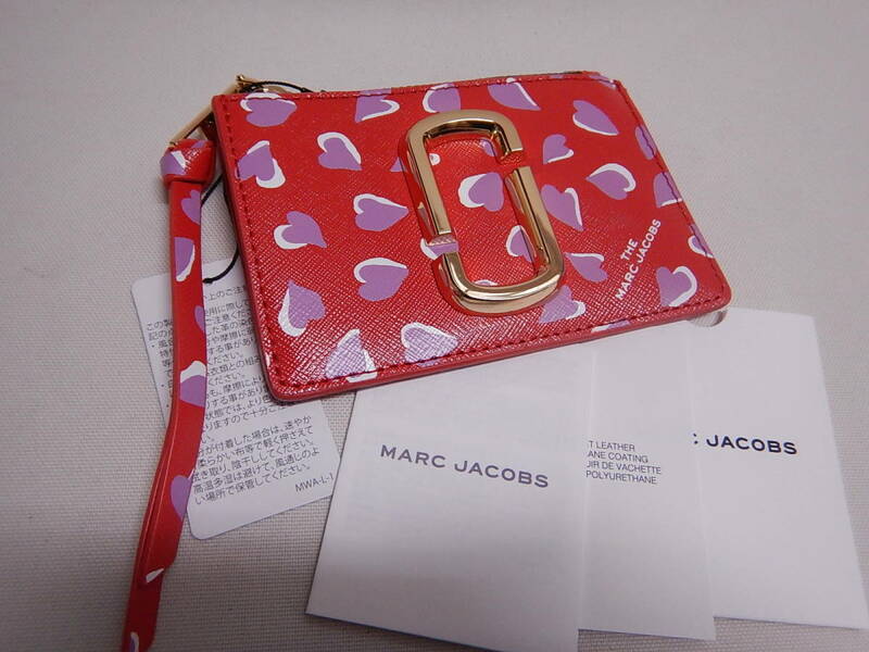 新品■MARC JACOBS マークジェイコブス コインケース ハート カードケース コインケース キーリング付■
