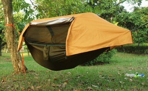 スカイツリーハンモック1個 スイングテント 防風　防水カバー キャンプテント 防水 軽量 コンパクト アウトドア レジャー 4色から選べる