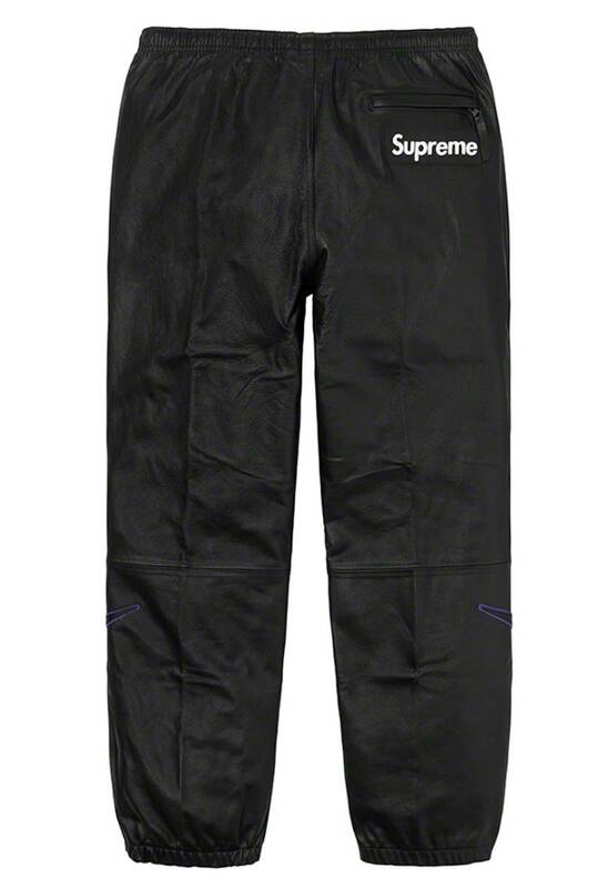 【新品】Supreme Nike Leather Warm Up Pant COLOR/STYLE：Black SIZE：Medium 