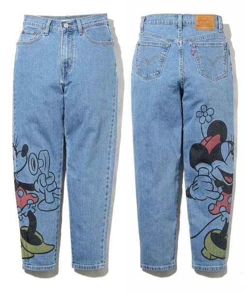 リーバイス レディース ディズニー コラボ ボーイフレンド デニムパンツ W24 定価15400円 ミニーマウス Levi’s DISNEY BOYFRIEND DENIM