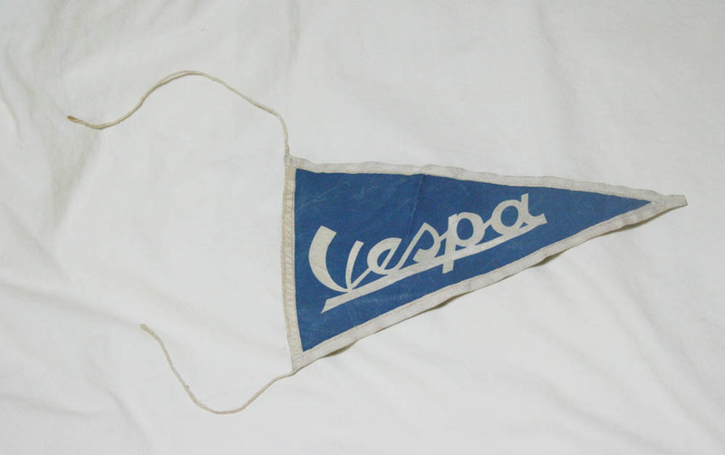 激レア ベスパ ブルー & ホワイト フラッグ 50～60年代品 ビンテージ本物です。(VESPA GS 50S プリマベラ スタンダード) 入手困難品です。
