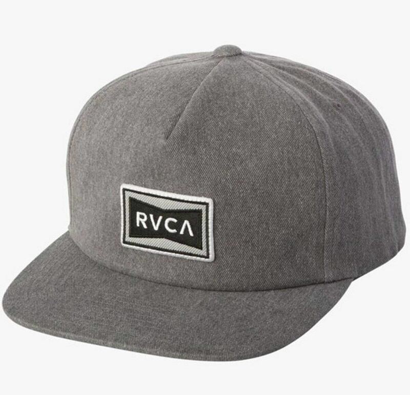 RVCA Pace Structure スナップバック キャップ Hat Cap Heather Grey