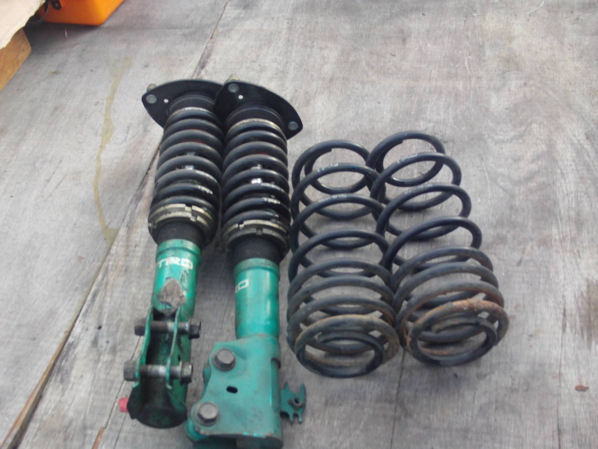 10 VITZ TRD MSB ジャンク品 フロント 車高調 リアスプリング ヴィッツ SCP10 48431-SP000-10 48231-NP100