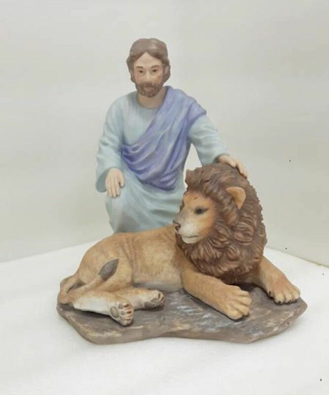瀬戸 セト ノベルティ 獅子 ライオン HOMCO DANTEL & THE LION FIG 置物 オブジェ 陶器 展示品 アンティーク