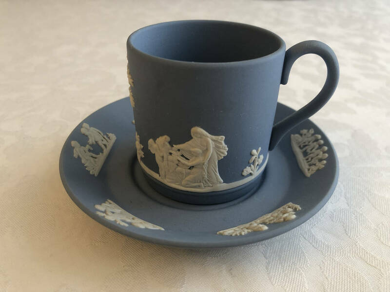 WEDGWOOD ウェッジウッド ジャスパー　カップ　＆　ソーサー　イギリス　ビンテージ