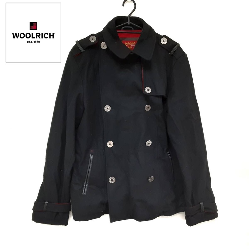 Woolrich/ウールリッチ　アウター　ダッフルコート　サイズL　カラー：ブラック＆レッド