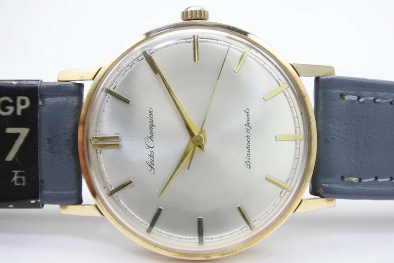 ☆１９６０年代　SEIKO　CHAMPION　17石　タグ付き　手巻紳士腕時計　デッドストック品