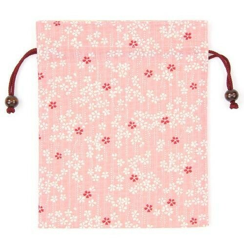和の巾着袋《小桜／ピンク》
