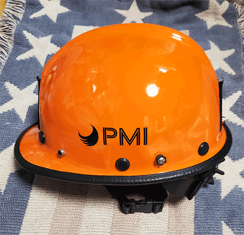 ヘルメット　PMI Advantage Helmet　オレンジ　ケブラー製　ビンテージモデル　未使用　レア　貴重品