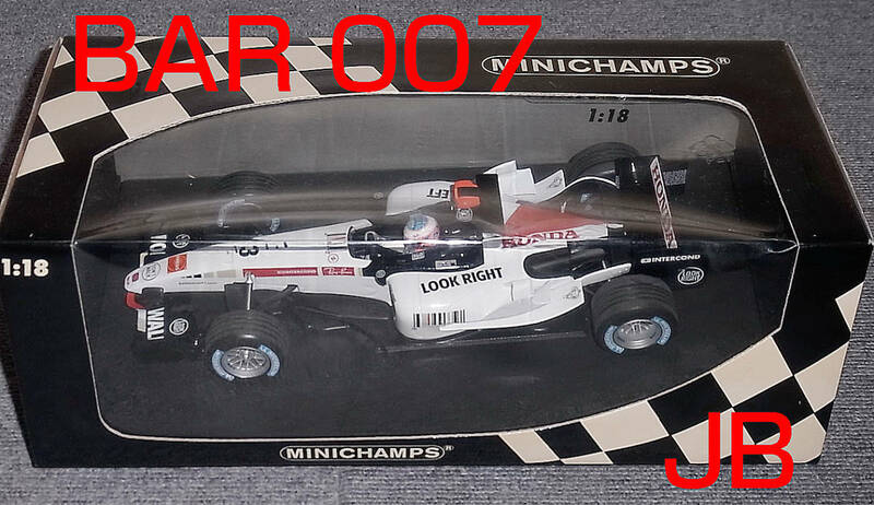 ゆうパック送料込 1/18 BAR ホンダ 007 バトン HONDA 2005