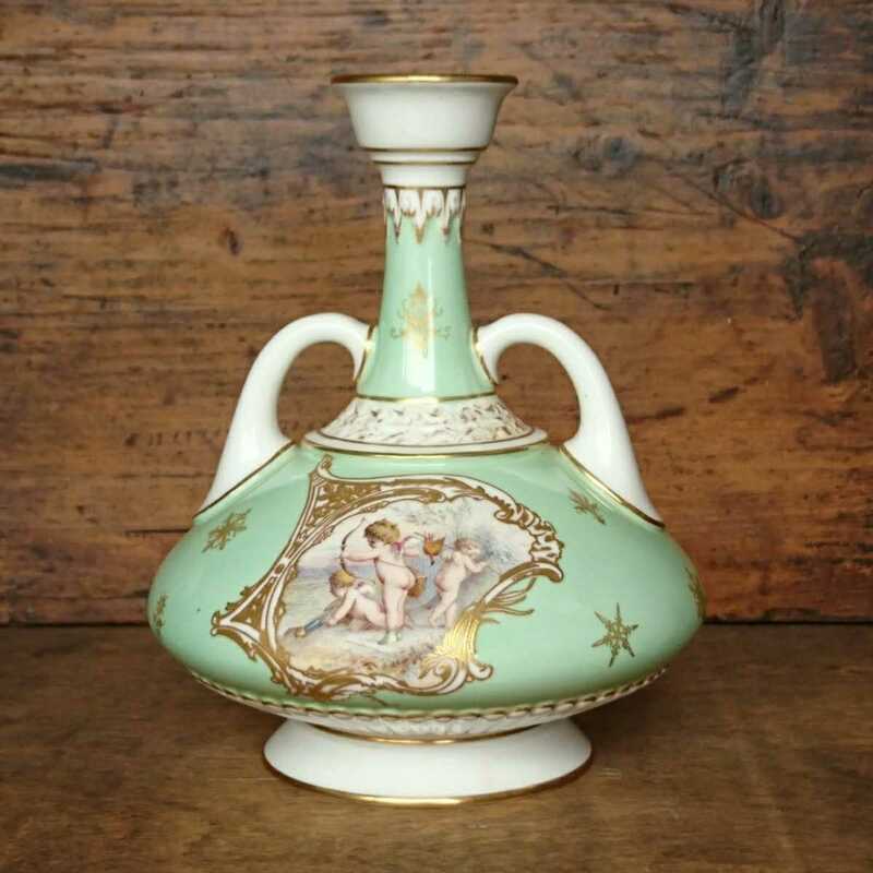 アンティーク ロイヤルウースター 天使の花瓶 1895年 イギリスアンティーク エンジェル 一輪挿し 花瓶