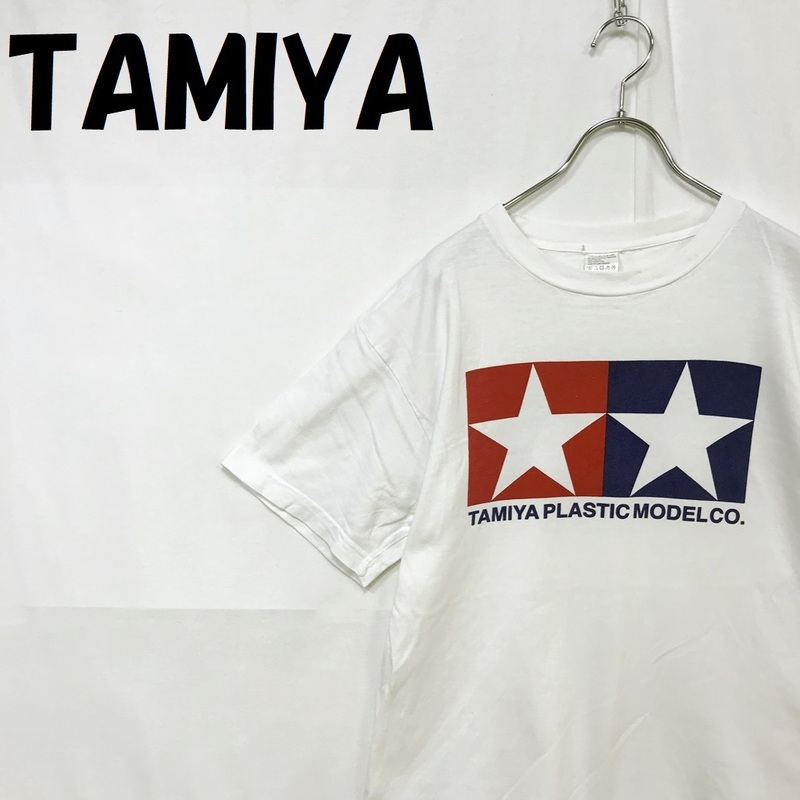 【人気】TAMIYA/タミヤ 半袖 Tシャツ 両面プリント ホワイト サイズM/S2682