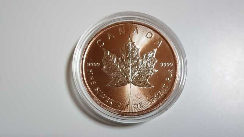 メイプルリーフ・ローズゴールドコイン (シルバープルーフ) 500枚限定品 2021年 カナダ