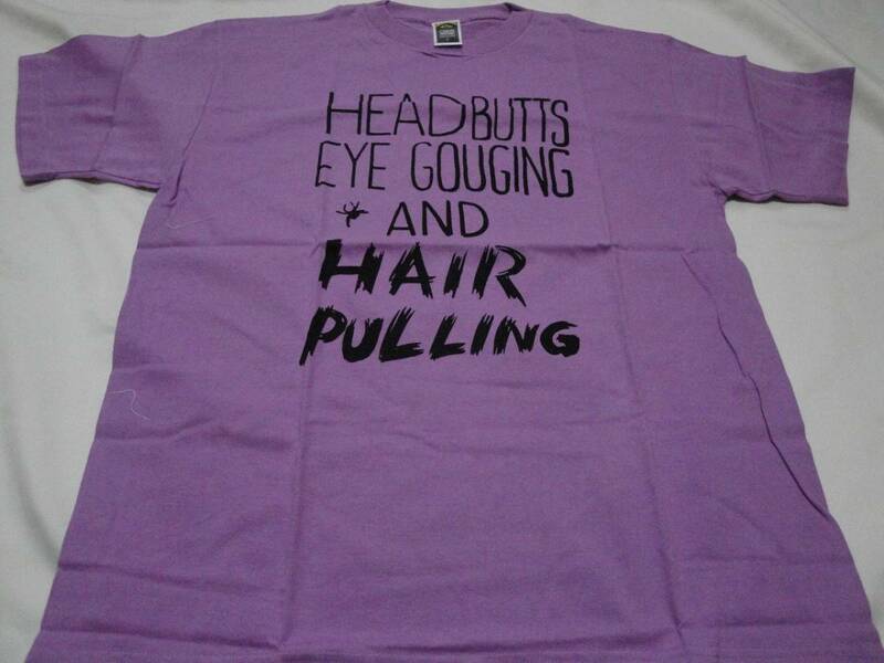 ★☆激レア　海外格闘技「Head Butts, Eye Gouging and Hair Pulling」Ｔシャツ　新品未使用品　Ｌ☆★