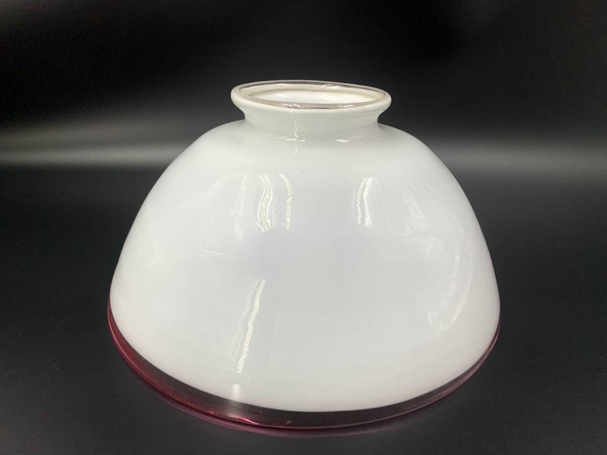 【 アンティーク ガラス 電笠 】照明 ガラス シェード ペンダント ライト ヴィンテージ 吊り下げ モダン レトロ 一点物