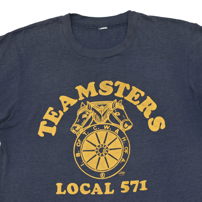 雰囲気◎ usa vintage TEAMSTERS LOCAL 571 Tシャツ / アメリカ ワーク UNION size.L程