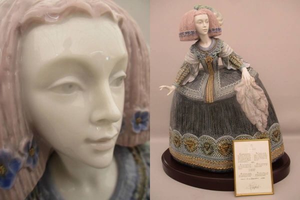 ◆リヤドロ 人形◆LA MENINA/メニーナ 限定1000体 LLADRO Lladro（Lladr）1812 西洋陶磁フィギュリン 台 置物 現状渡し♪H-290917