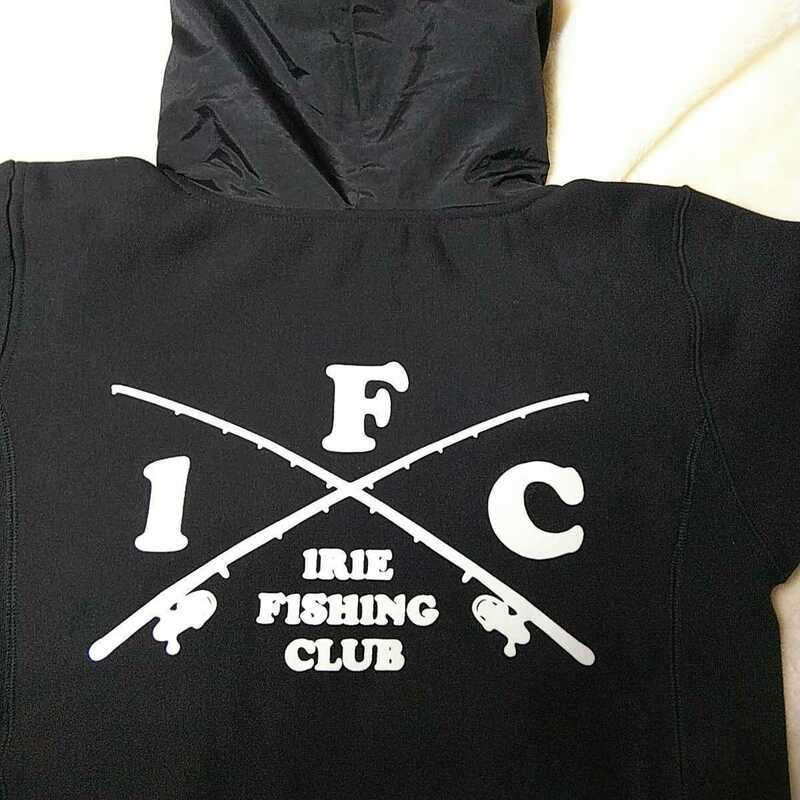 IRIE FISHING CLUB パーカー【S】ブラック 未使用品 アイリーフィッシングクラブ フーディトップス ☆アウトドア ☆キャンプ 