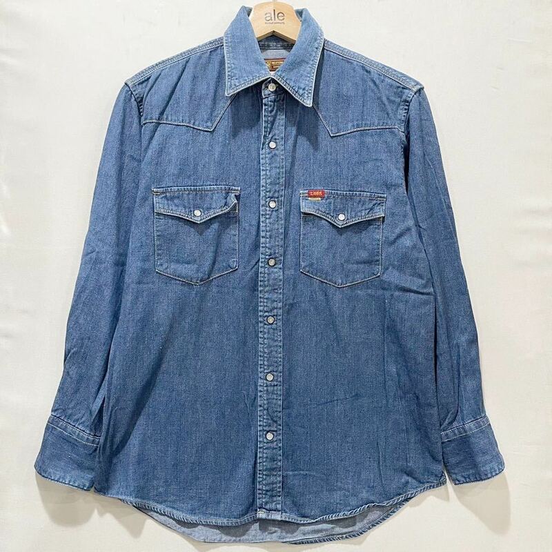 希少! US Lee (ユーエスリー) ウエスタン シャツ (S) INDIGO | Mens メンズ インディゴ ジーンズ デニム ジャケット エドウィン 日本製