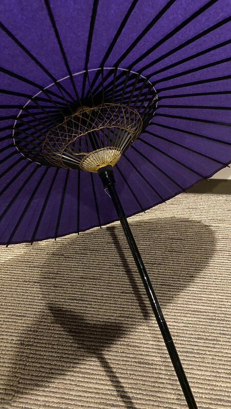 番傘和傘バイオレット紫美品