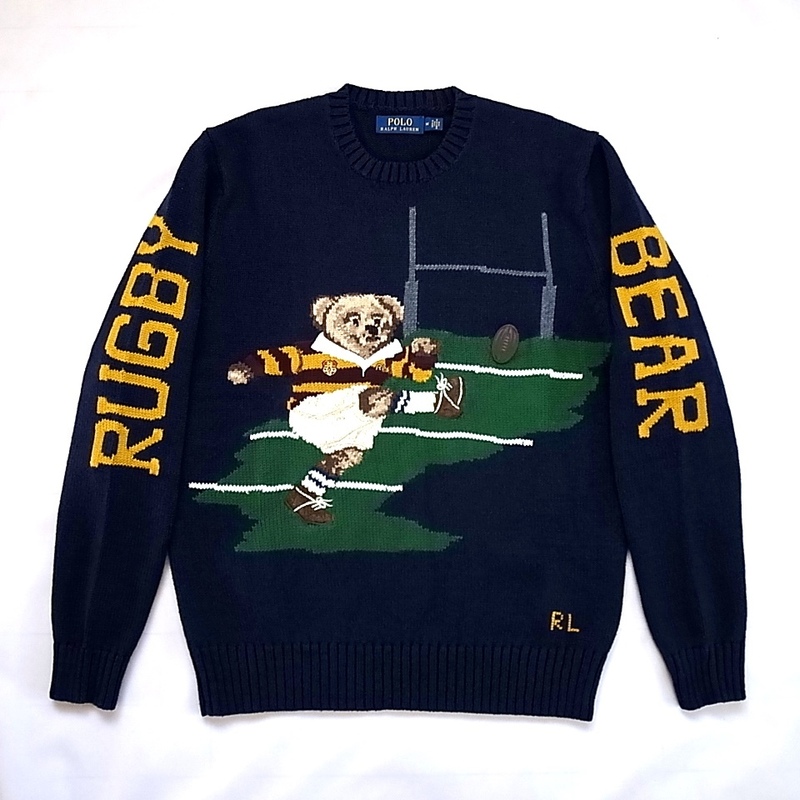 POLO RALPH LAUREN KICKER POLO BEARポロベア ニット sizeM