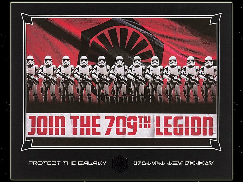 スターウォーズ/ギャラクシーズ・エッジ アートプリントボード/JOIN THE 709th LEGION/USディズニーランド限定/ストームトルーパー/絵